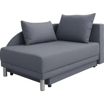 Pohovka Dětská rozkládací pohovka ANASTAZJA - šedomodrá, pravá