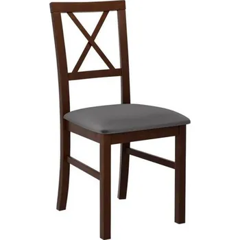 Jídelní židle Jídelní židle FRATONIA 5 - ořech / tmavá šedá