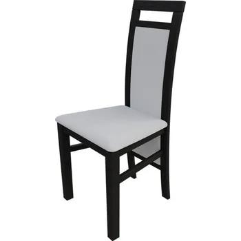 Židle do kuchyně MOVILE 47 - wenge / bílá ekokůže