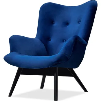 Křeslo Křeslo ušák AMRO - tmavě modré / černé
