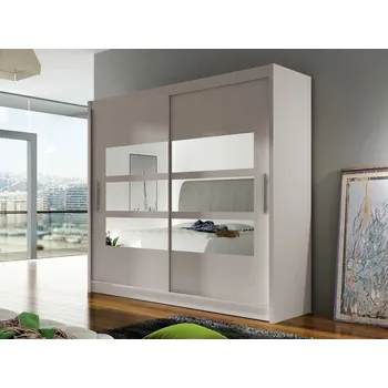 Šatní skříň Šatní skříň se zrcadlem 180 cm FLORENCIO 3 - kašmír