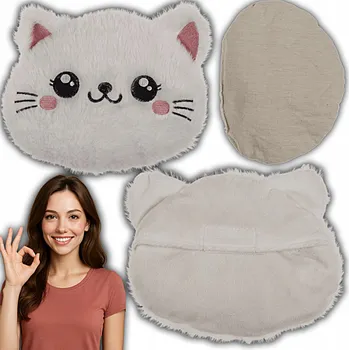 Termofor PLYŠOVÝ OHŘÍVAČ KOČKA TERMOFOR DO MIKROVLNNÉ TROUBY NA CHLADNÉ VEČERY PŘÍJEMNÝ