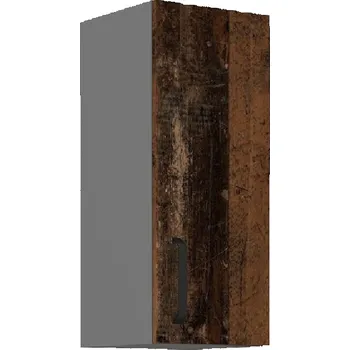 Kuchyňská skříňka Horní kuchyňská skříňka PENKA - šířka 30 cm, old style / antracit