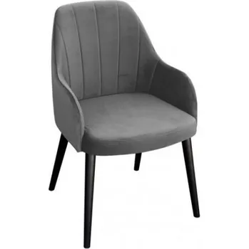 Jídelní židle Čalouněná jídelní židle MOVILE 50 - černá / šedá