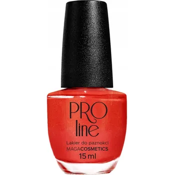 Lak na nehty Lak na nehty červený perleťový červený drobný ohnivý Proline 099