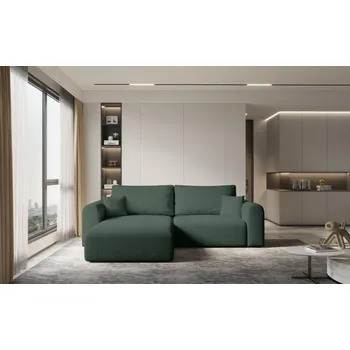 Sedací souprava Rohová rozkládací sedací souprava ESTEL 2 - zelená, levý roh