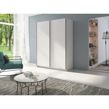 Šatní skříň Vysoká šatní skříň 150 cm LORICA - bílá