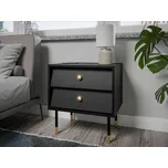 Set 2x noční stolek FORNEY - černý
