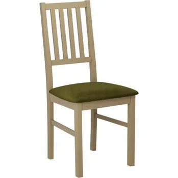 Jídelní židle Dřevěná jídelní židle DANBURY 7 - dub sonoma / tmavá olivová