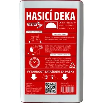 Hasicí přístroj Hasící deka Firex H11 v odolném plastovém pouzdře 1m x 1m