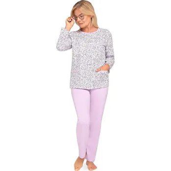 Dámské pyžamo Pyžamo Martel Kasia III 267 délka/r M-3XL rozepínací fialová XXL