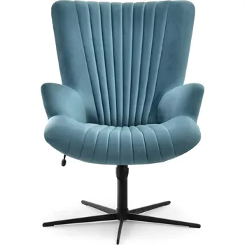 Křeslo Otočné křeslo ELSIO - modré / černé