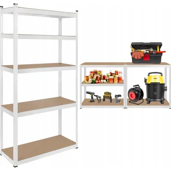 Dílenský regál Kovový skladový regál Rebel 180 x 90 x 40 cm, nosnost 150 kg na polici