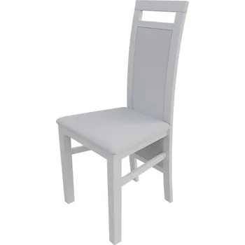 Jídelní židle Židle do kuchyně MOVILE 47 - bílá / bílá ekokůže