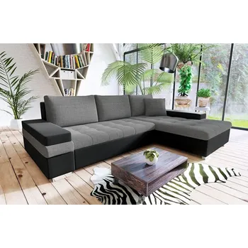 Sedací souprava Sedací souprava ZELMA MINI - černá / šedá