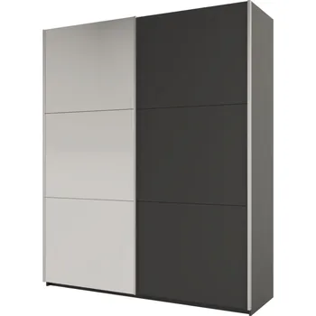 Šatní skříň Šatní skříň 200 EUDORA se zrcadlem - grafit