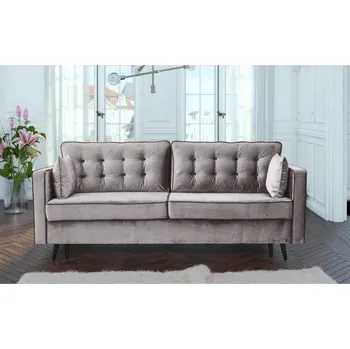 Pohovka Světle šedá sedačka BECKY