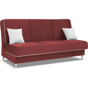 Pohovka Rozkládací pohovka STEFANIA s úložným prostorem - červená