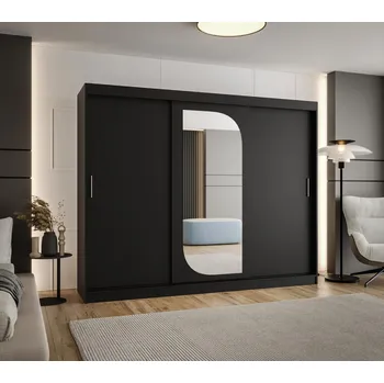 Šatní skříň Šatní skříň 250 cm CEYDA - černá