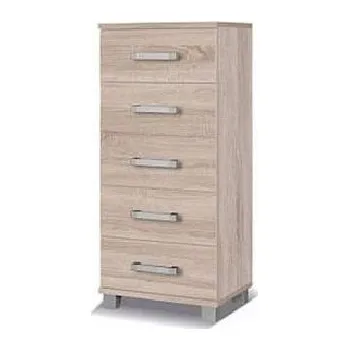 Komoda Úzká šuplíková komoda ANDOVER - dub sonoma