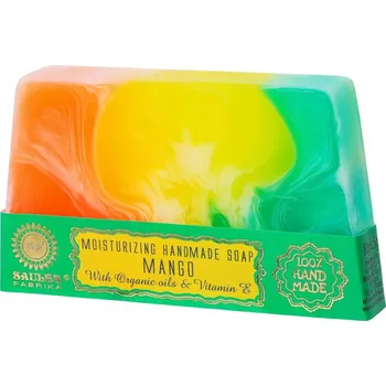 Mýdlo Glycerinové mýdlo s glycerinem, extra jemné MANGO 80g ruční výroba