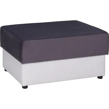 Taburet Taburet BOLEK - šedý / bílý