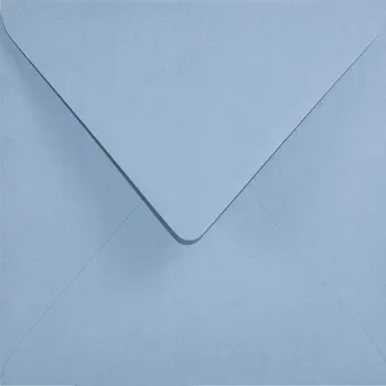 Obálka Ozdobné čtvercové obálky modré na pozvánky na svatba, křtiny - 25 Kč.