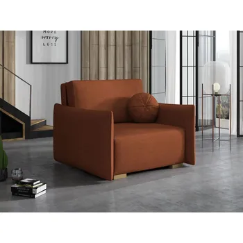 Křeslo Rozkládací křeslo HUBARD 1 - červenohnědé