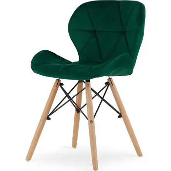 Jídelní židle Židle Lugano velur zelená 1 ks