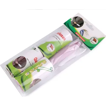 Váleček na chlupy Čistící váleček na textil samolepicí + 2 náhradní náplně, střední, 1 fialová sv.