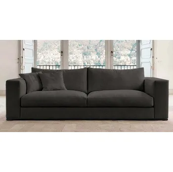 Pohovka Rozkládací dvoumístná pohovka MAKLESA - grafitová