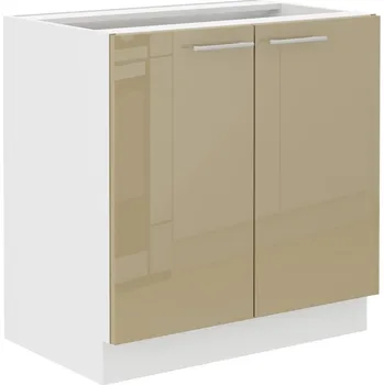 Kuchyňská linka Dolní dvoudveřová skříňka LAJLA - šířka 80 cm, cappucino / bílá