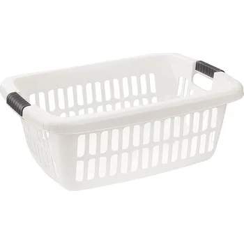 Koš na prádlo Koš 40l na čisté pr., 65x44x24cm, AURORA, bílý, plast