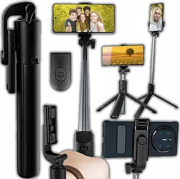 Selfie tyč Selfie tyč - držák Izoxis černý