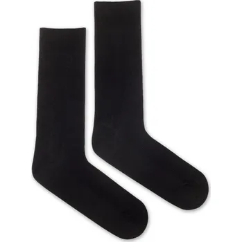 Dámské ponožky Ponožky Žebro tenké černé S (35-38)