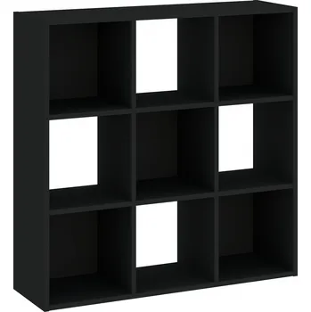 regál Policový regál LAMPASES 4 - černý