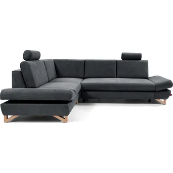 Sedací souprava Rohová moderní sedačka GULEPA 2 - tmavá šedá, levý roh