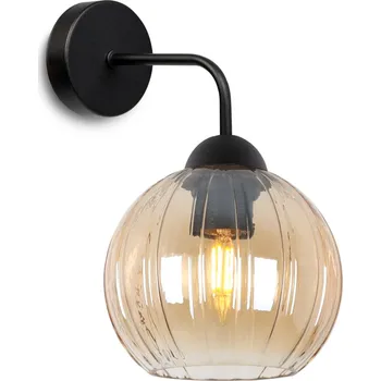 Nástěnné svítidlo Nástěnné svítidlo Costa, 1x medové skleněné stínítko, b