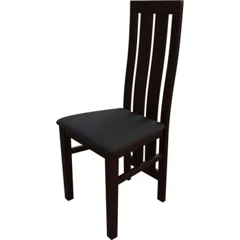 Jídelní židle Jídelní židle MOVILE 42 - ořech / černá ekokůže