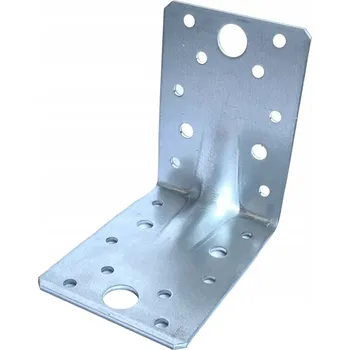 Tesařské kování KP 1 Stavební úhelník montážní tesařský s prolisem 90x90x65x2,5