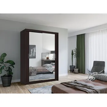 Šatní skříň Zrcadlová šatní skříň 150/62 KAILAN - wenge