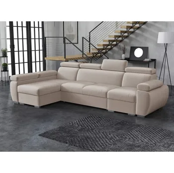 Sedací souprava Sedačka s úložným prostorem ORITUKO - béžová 1, levý roh