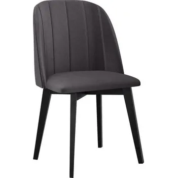 Jídelní židle Čalouněná jídelní židle AFTON 3 - černá / antracitová