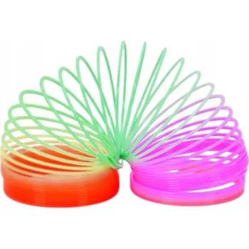 Hračka pro nejmenší DUHOVÁ PRUŽINA, BAREVNÁ, 6,5 CM