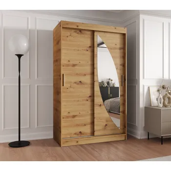 Šatní skříň Šatní skříň 120 cm SUDENA s posuvnými dveřmi - dub artisan