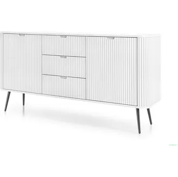 Komoda Kombinovaná komoda LOTAS - bílá / černá