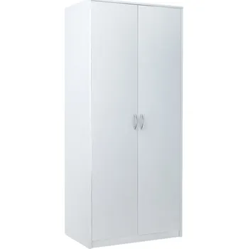 Šatní skříň Dvoudveřová šatní skříň VILIA - šířka 85 cm, bílá