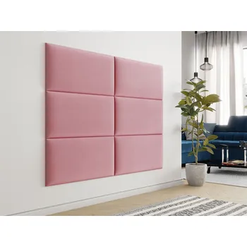 Pohovka Čalouněný panel na zeď 84x42 PAG - růžový