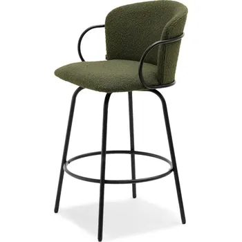 Barová židle Barová židle MAKRINA - zelená / černá