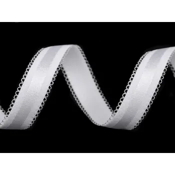 Textilní guma Pruženka ramínková šíře 16 mm, střední, 1 bílá